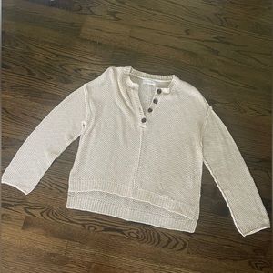 1/4 button up sweater